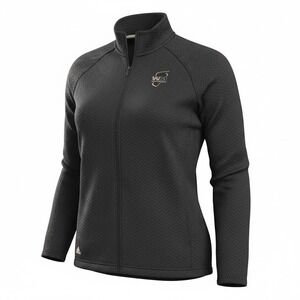 Women's Adidas Waste Management Phoenix Open Full Zip Golf Sweater Size L Black